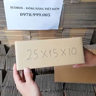 25x15x10 Hộp carton đóng hàng