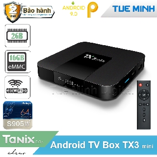 Android Tivi Box TX3 mini - 2G Ram và 16G bộ nhớ, Bluetooth, AndroidTV 9 - BH 2 năm