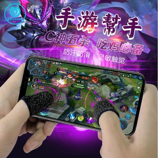 Bộ 2 Bao Ngón Tay Dệt Kim Chuyên Dụng Chơi Game Mobile Chống Mồ Hôi