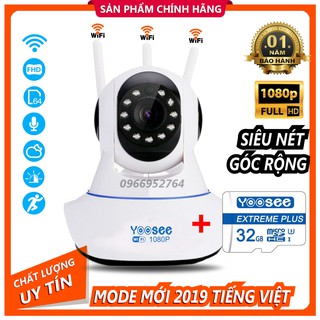 Camera Ip YooSee 3 Râu Full HD 20Mpx 1080p Tiếng Việt Mới 2019