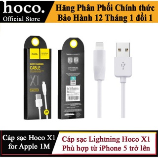 Cáp sạc Lightning iPhone iPad Hoco X1  Dài 1M