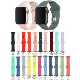 Dây Đeo Silicon Mềm Cho Đồng Hồ Thông Minh Apple Watch Iwatch 38mm 42mm 40mm 44mm
