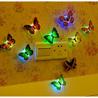 Đèn ngủ bướm phát sáng trang trí tường