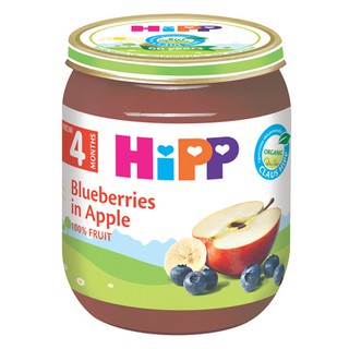 Dinh dưỡng đóng lọ HiPP Dâu tím, táo tây an toàn với trẻ có nguy cơ dị ứng thức ăn cao