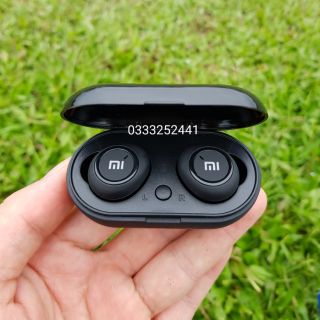 _Đơn_50k Tai Nghe Bluetooth AirDots Redmi2 Đen True Wireless Công Nghệ 50 Kèm Đốc Sạc ,Cảm Biến Tự Động Kết Nối