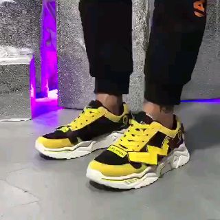 Giày Sneaker Thể Thao Nam G09 Màu Vàng Phong Cách