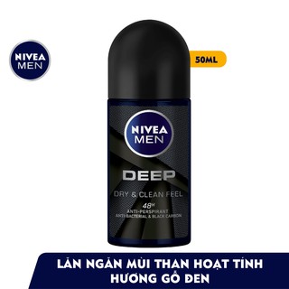 Lăn ngăn mùi Nivea Men than hoạt tính 50ml - 80031