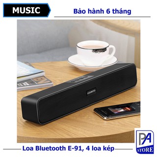 Loa Bluetooth Cao Cấp MUSIC E-91, Loa Đôi, Âm Thanh Trung Thực, Hỗ Trợ Thẻ Nhớ, USB, Jack 35