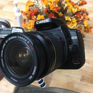 Máy ảnh Canon 400D kissX kèm lens ngoại hình đẹp sưu tầm