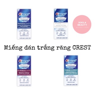 Miếng dán trắng răng CREST - Professional Effects/ Supreme Flexfit/ Glamorous White/ 1Hour Express
