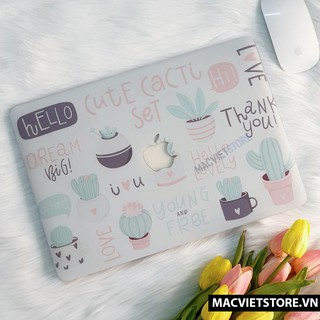 Nhập MACVT30 Giảm 30k Case Macbook In Hình Hello Cute Tặng kèm Lót Phím Ngẫu Nhiên + Nút Chống Bụi