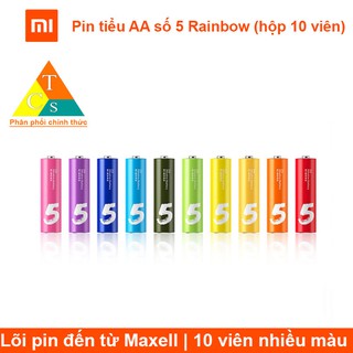 Pin tiểu AA số 5 Rainbow hộp 10 viên