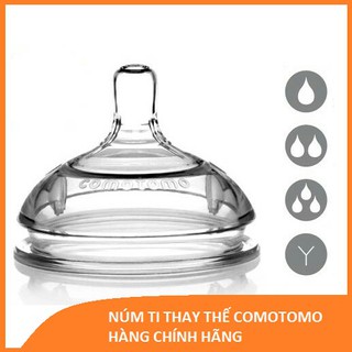 SALE 50% có tách lẻ Núm ti Comotomo 1-2-3 tia, Y-cut - Hàng chính hãng Mỹ siêu mềm