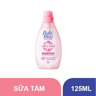 Sampling - Mẫu thử Sữa tắm trẻ em Babi Mild - White Sakura chai 125ml
