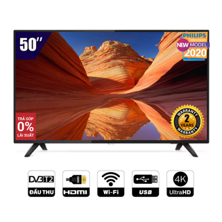 Smart Tivi Philips 50 Inch 4K UHD 50PUT6103S/67 Netflix Remote - Model 2020