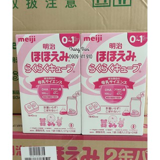 Sữa bột MEIJI Nội Địa Nhật dạng thanh 27gx24 số 0-1 và 1-3 Date 5/2021