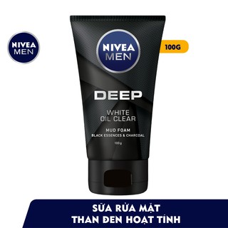 Sữa rửa mặt Nivea Men Deep White Oil Clear 100g - 84415