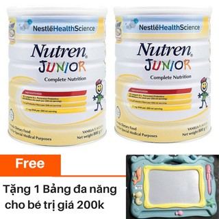Tặng 1 Bảng đa năng Combo 2 lon Sữa bột Nutren Junior 800g/lon