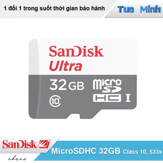 Thẻ nhớ MicroSDHC 32GB SanDisk Ultra Class 10 533x 80MB/s