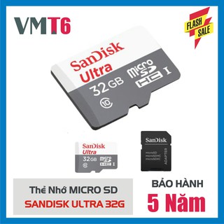 Thẻ Nhớ MicroSDHC SanDisk Ultra 32GB Upto 100MB/S 667x - Hàng chính hãng bảo hành