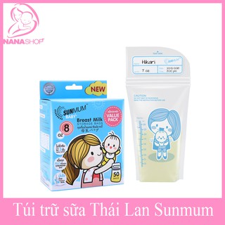 Túi trữ sữa Sunmum Thái Lan loại 250ml