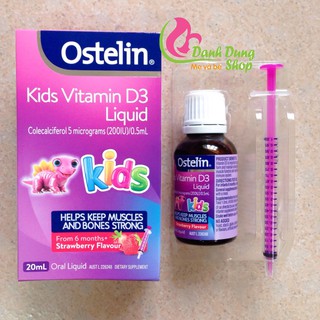 Vitamin D3 Ostelin Liquid 20ml date 2021