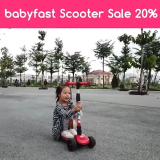 Xe trượt phát sáng vĩnh cửu scooter an toàn cho trẻ em Babyfast của Babyhop chịu lực 100kg Mẫu 2020 BH 12 Tháng