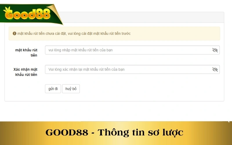 GOOD88 - Thông tin sơ lược